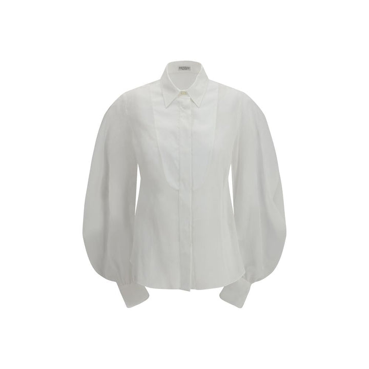Brunello Cucinelli Blouses - Women’s White Cotton Blouse