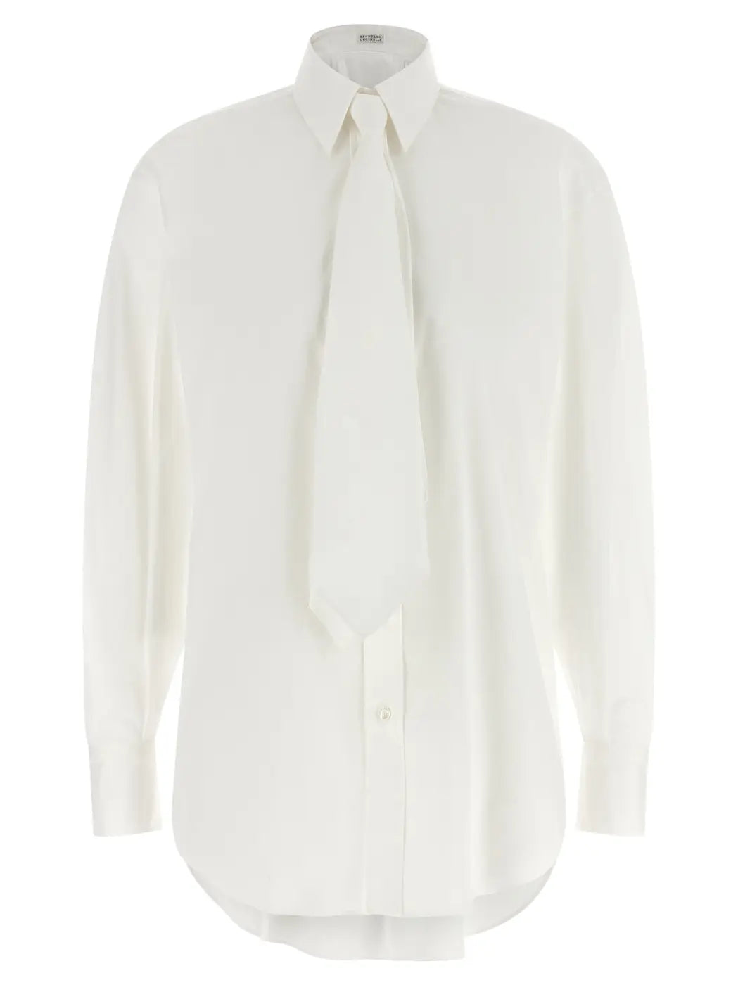 Brunello Cucinelli White Cotton Blouse