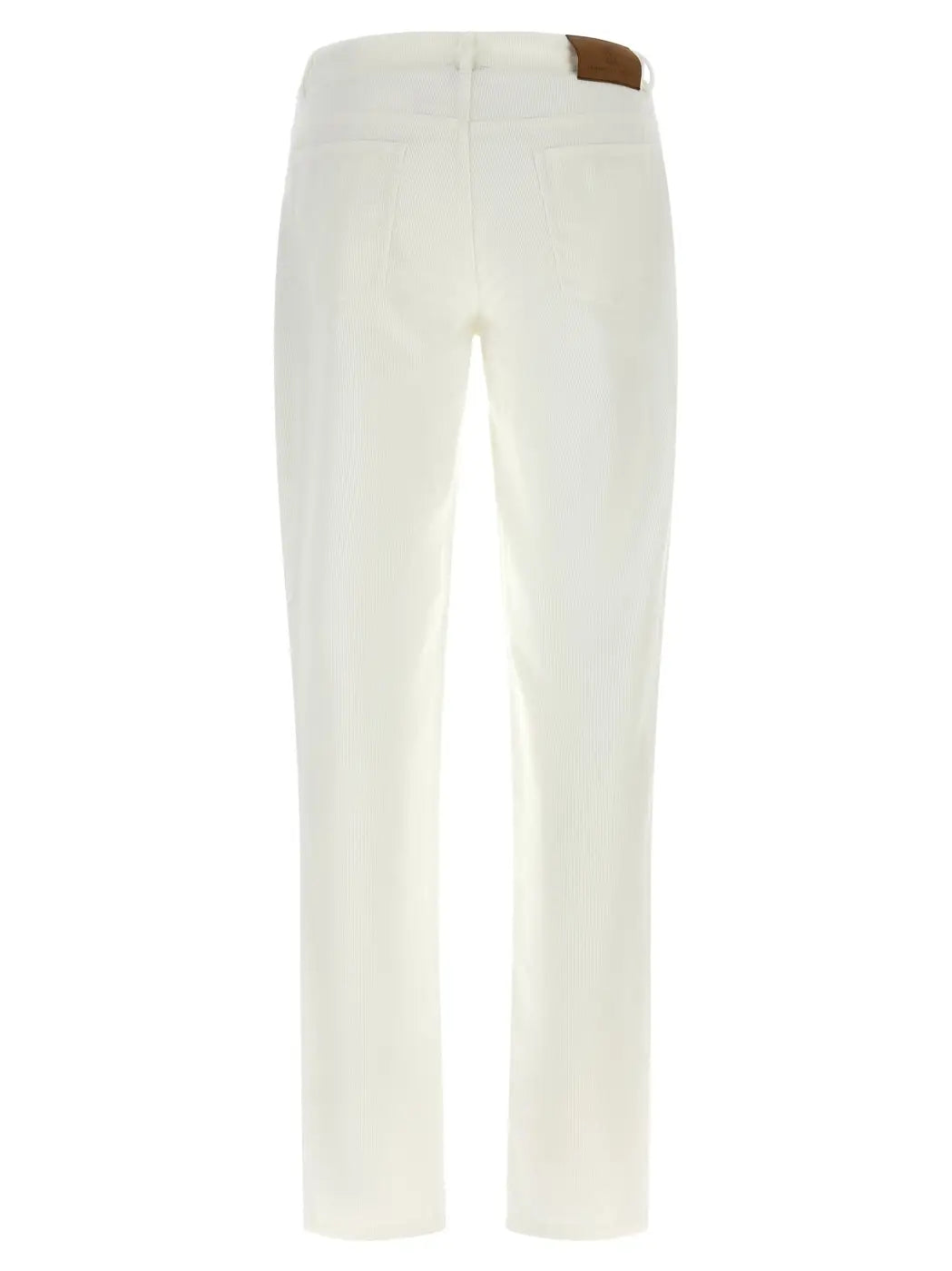Brunello Cucinelli White Cotton Casual Pants