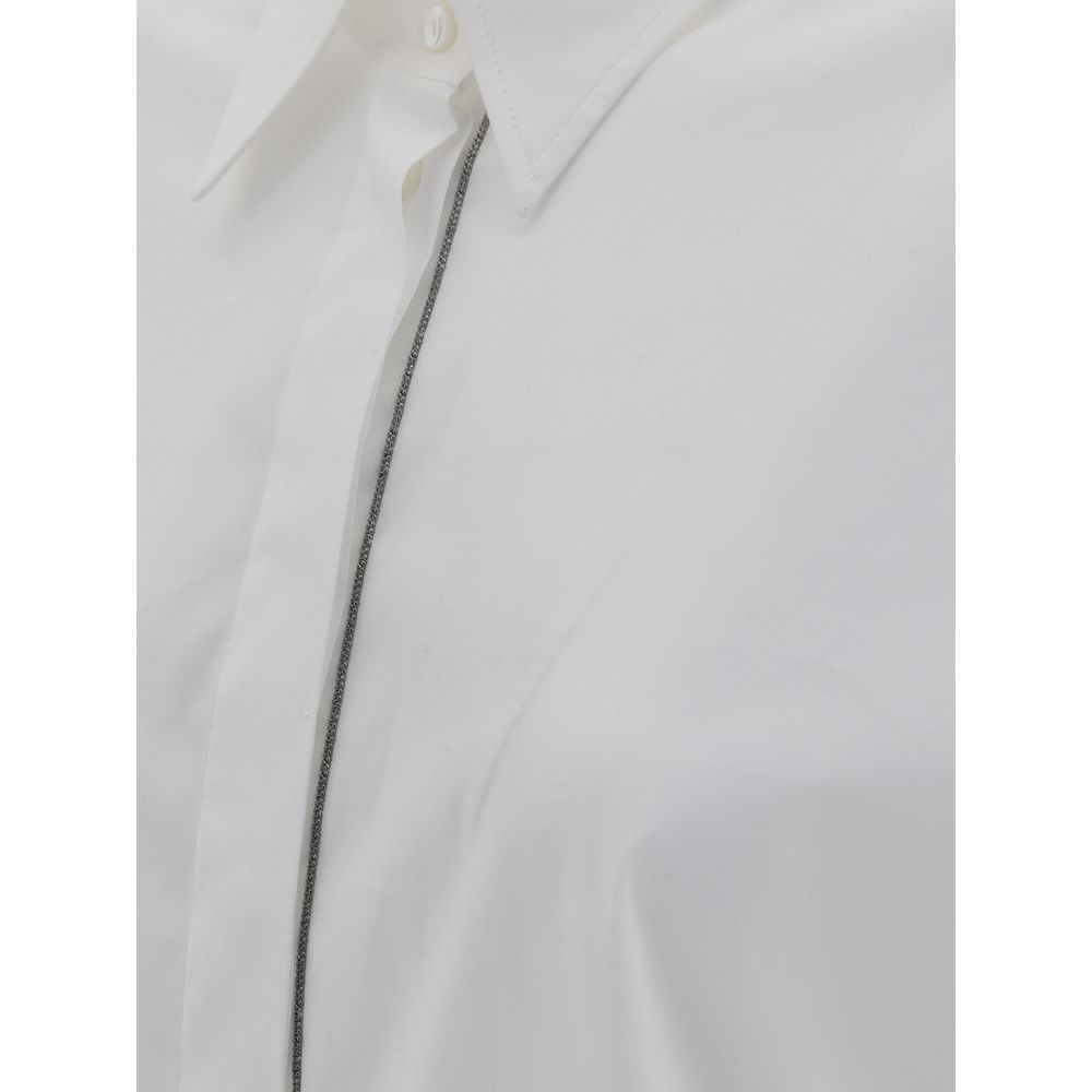 Brunello Cucinelli Shirts - White Cotton Dress Shirt