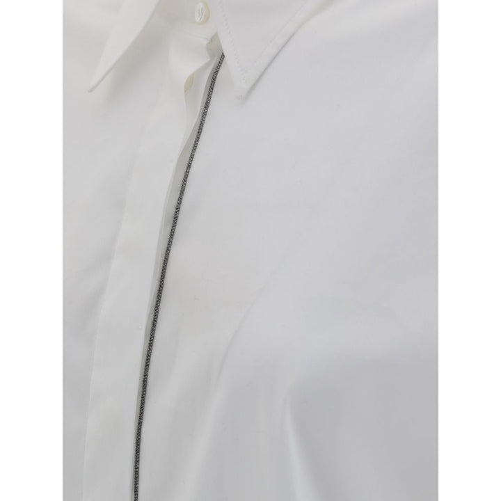 Brunello Cucinelli Shirts - White Cotton Dress Shirt