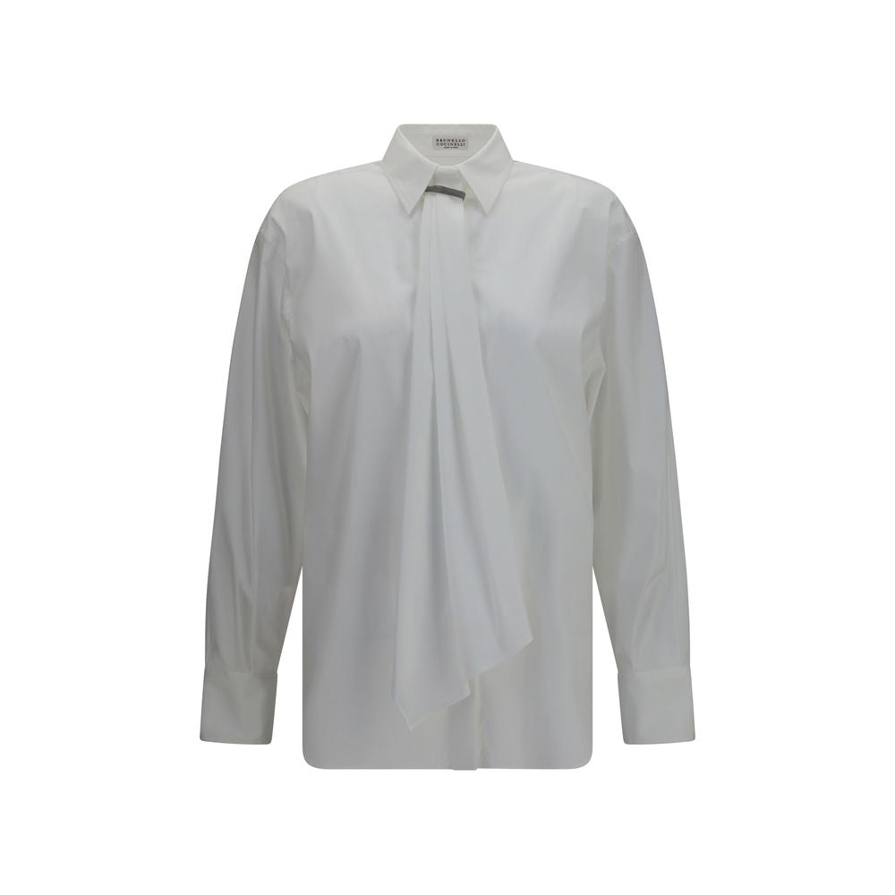 Brunello Cucinelli Shirts - White Cotton Dress Shirt