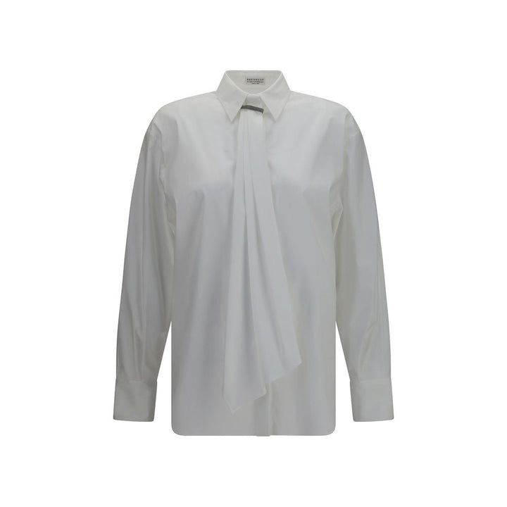 Brunello Cucinelli Shirts - White Cotton Dress Shirt