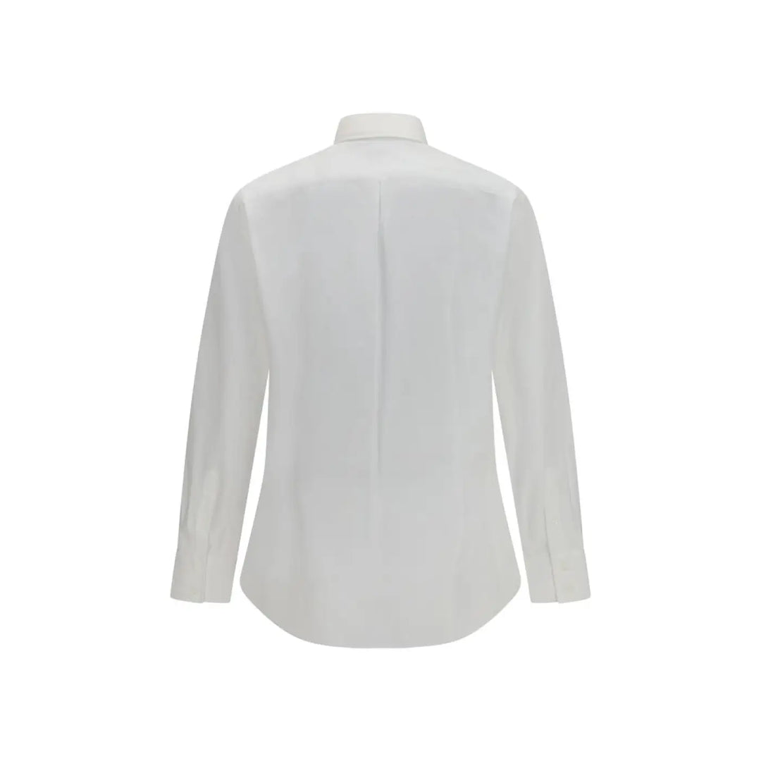 Brunello Cucinelli White Cotton Dress Shirt