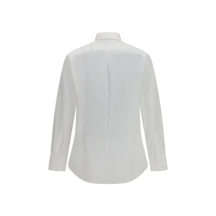 Brunello Cucinelli White Cotton Dress Shirt