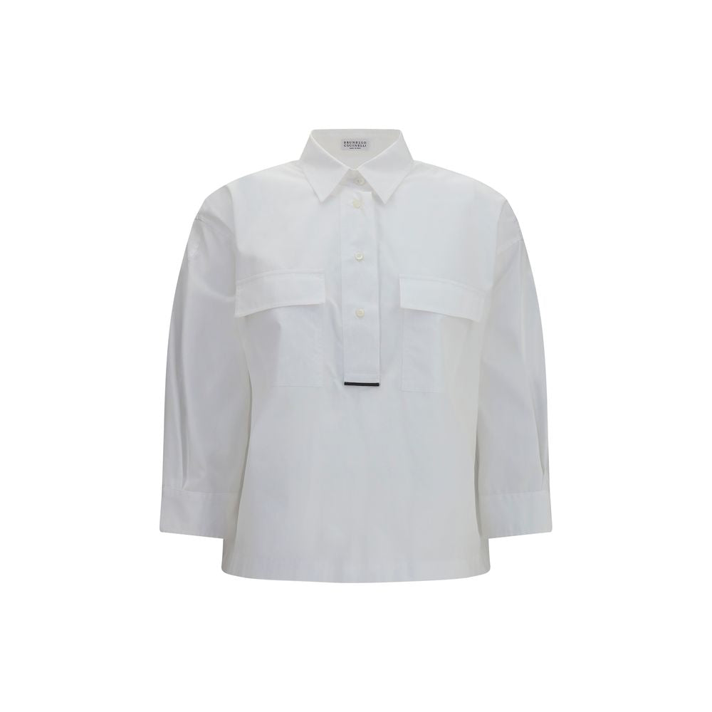 Brunello Cucinelli Shirts - White Cotton Dress Shirt