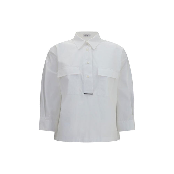 Brunello Cucinelli Shirts - White Cotton Dress Shirt
