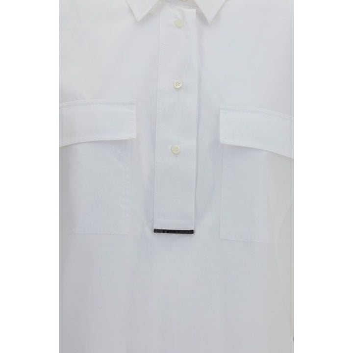 Brunello Cucinelli Shirts - White Cotton Dress Shirt