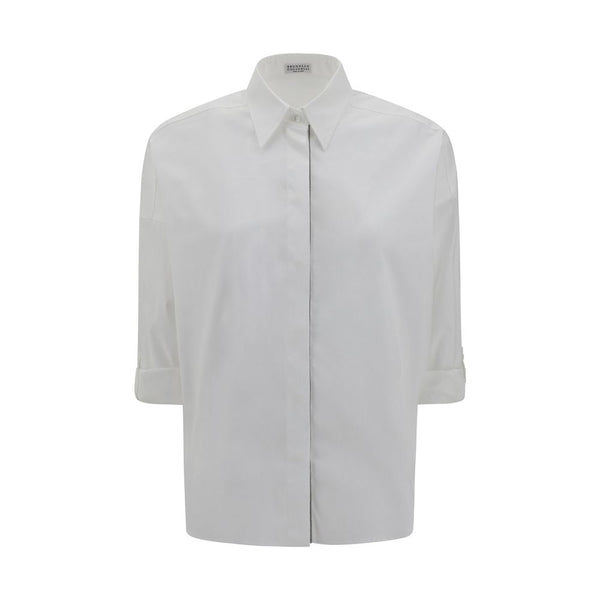 Brunello Cucinelli Shirts - White Cotton Dress Shirt