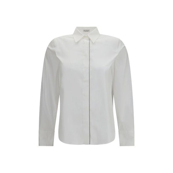 Brunello Cucinelli Shirts - White Cotton Dress Shirt