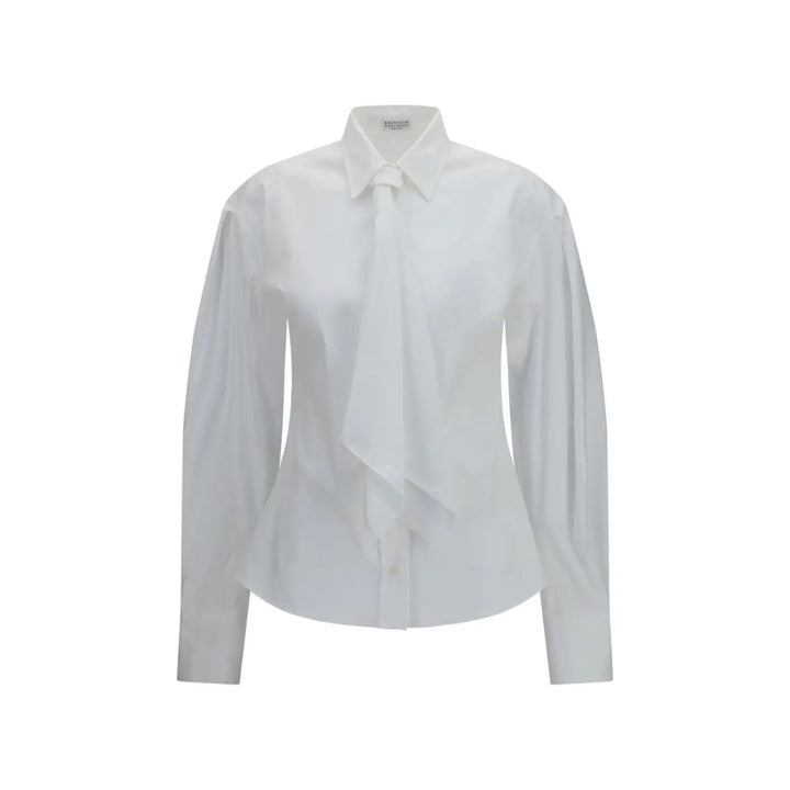Brunello Cucinelli White Cotton Dress Shirt