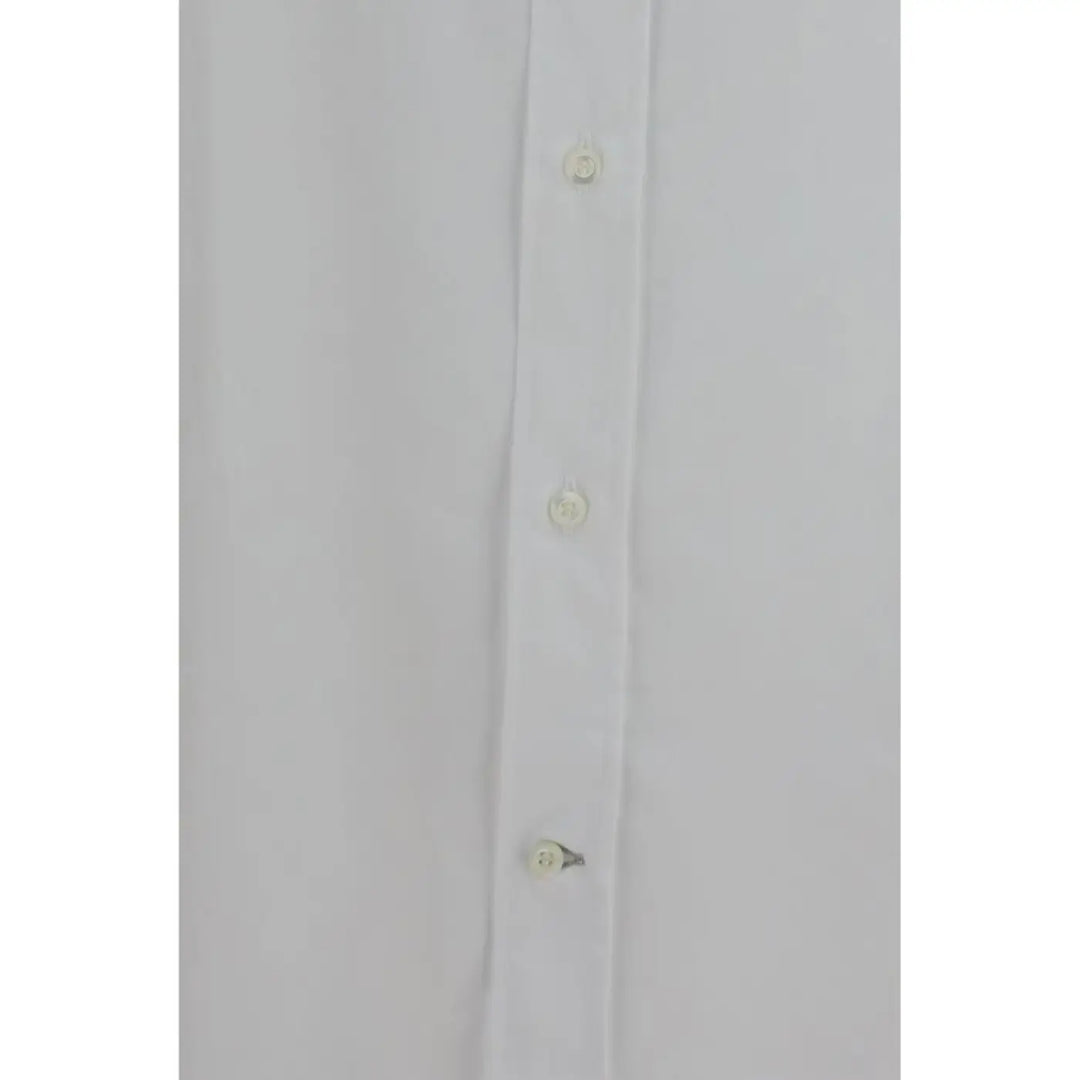 Brunello Cucinelli White Cotton Dress Shirt