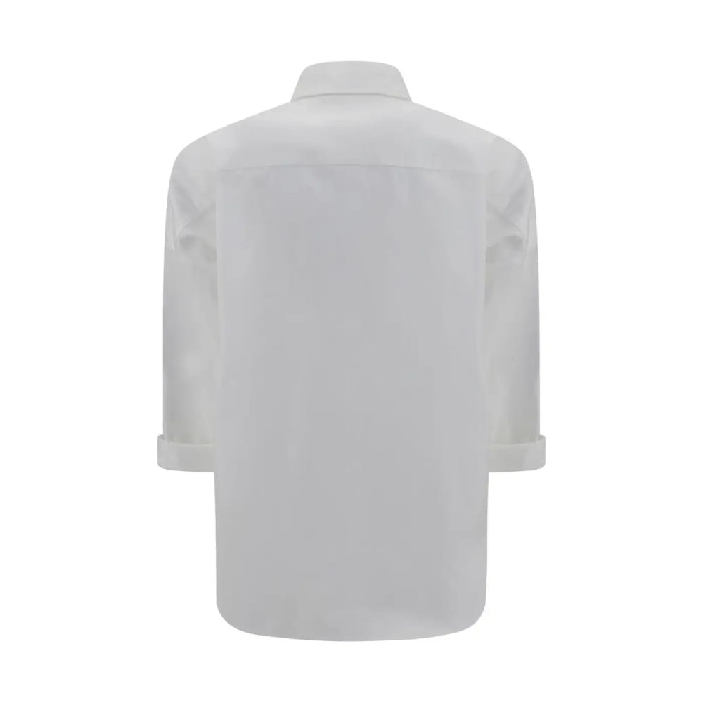 Brunello Cucinelli White Cotton Dress Shirt