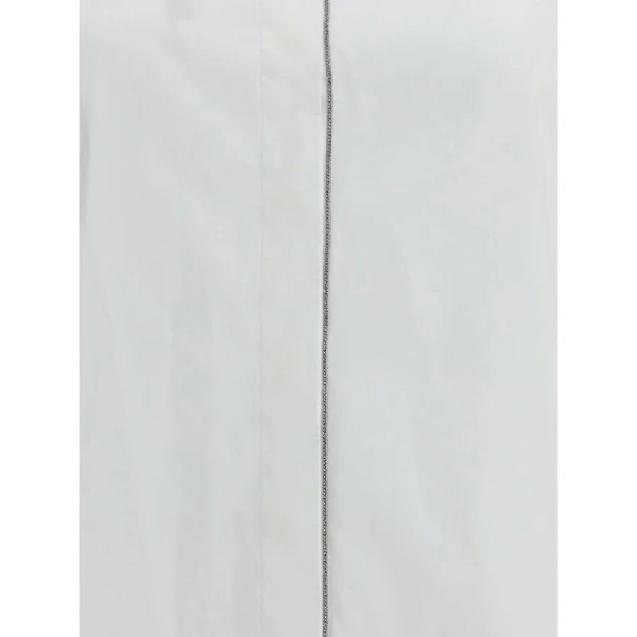 Brunello Cucinelli White Cotton Dress Shirt