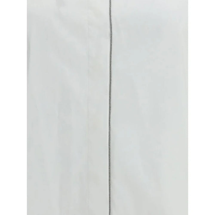 Brunello Cucinelli White Cotton Dress Shirt