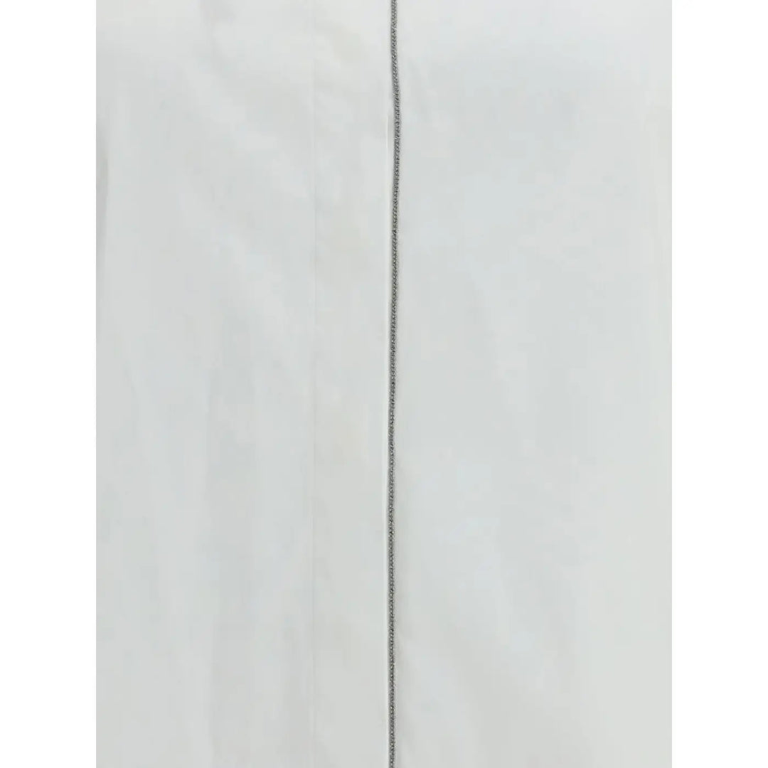 Brunello Cucinelli White Cotton Dress Shirt