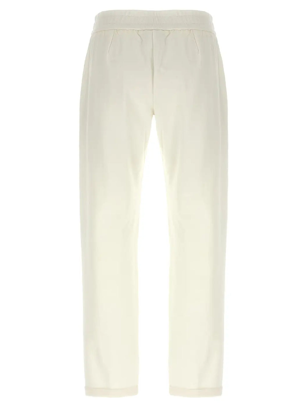 Brunello Cucinelli White Cotton Joggers (workout Pants)