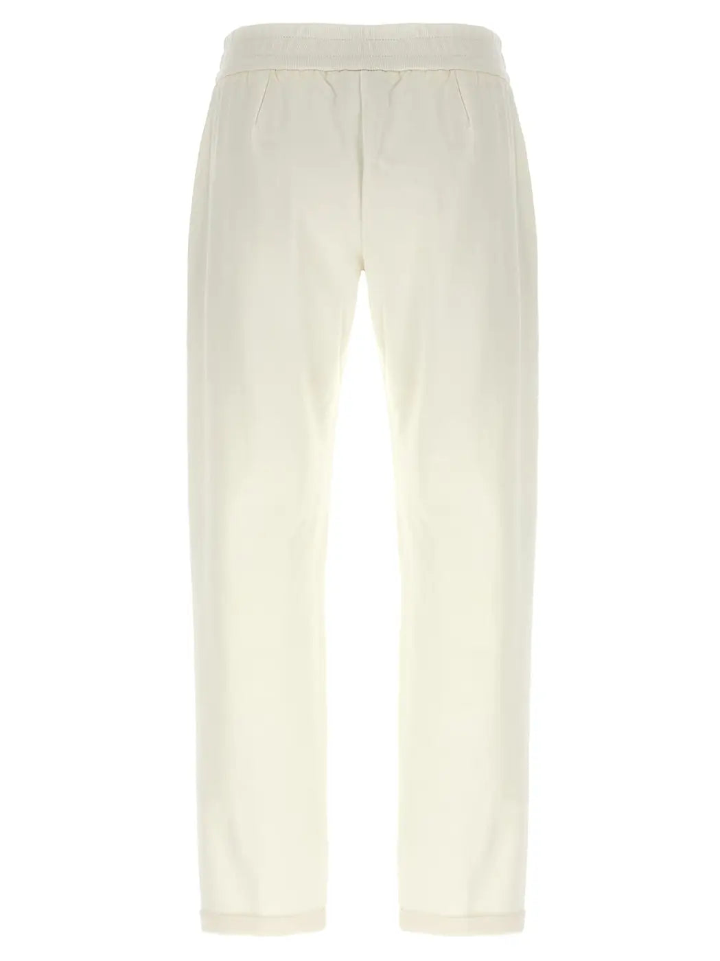 Brunello Cucinelli White Cotton Joggers (workout Pants)