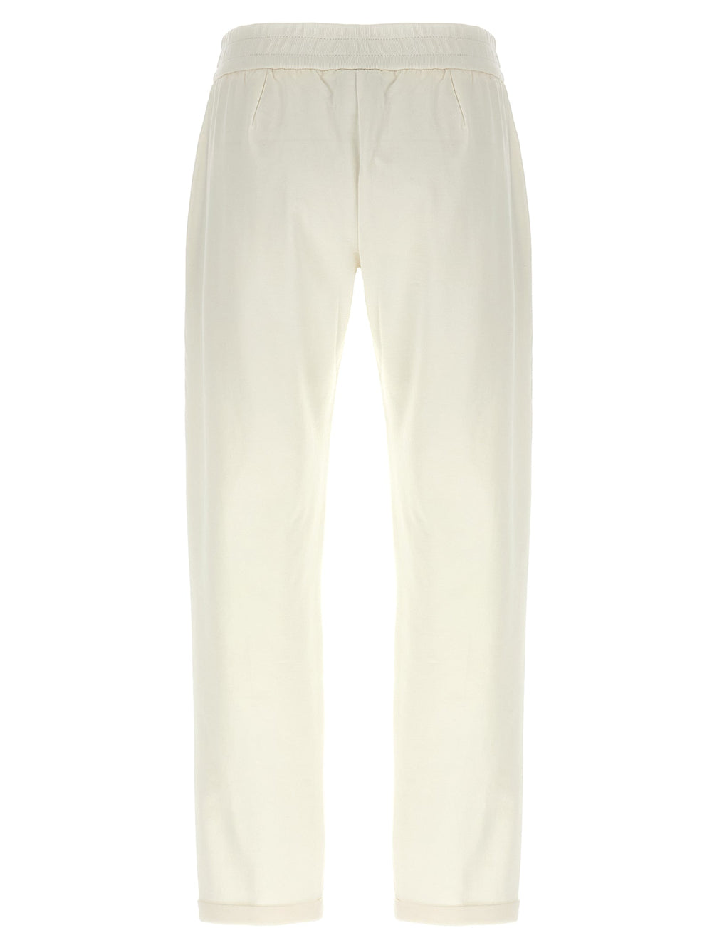 Brunello Cucinelli White Cotton Joggers (workout Pants)