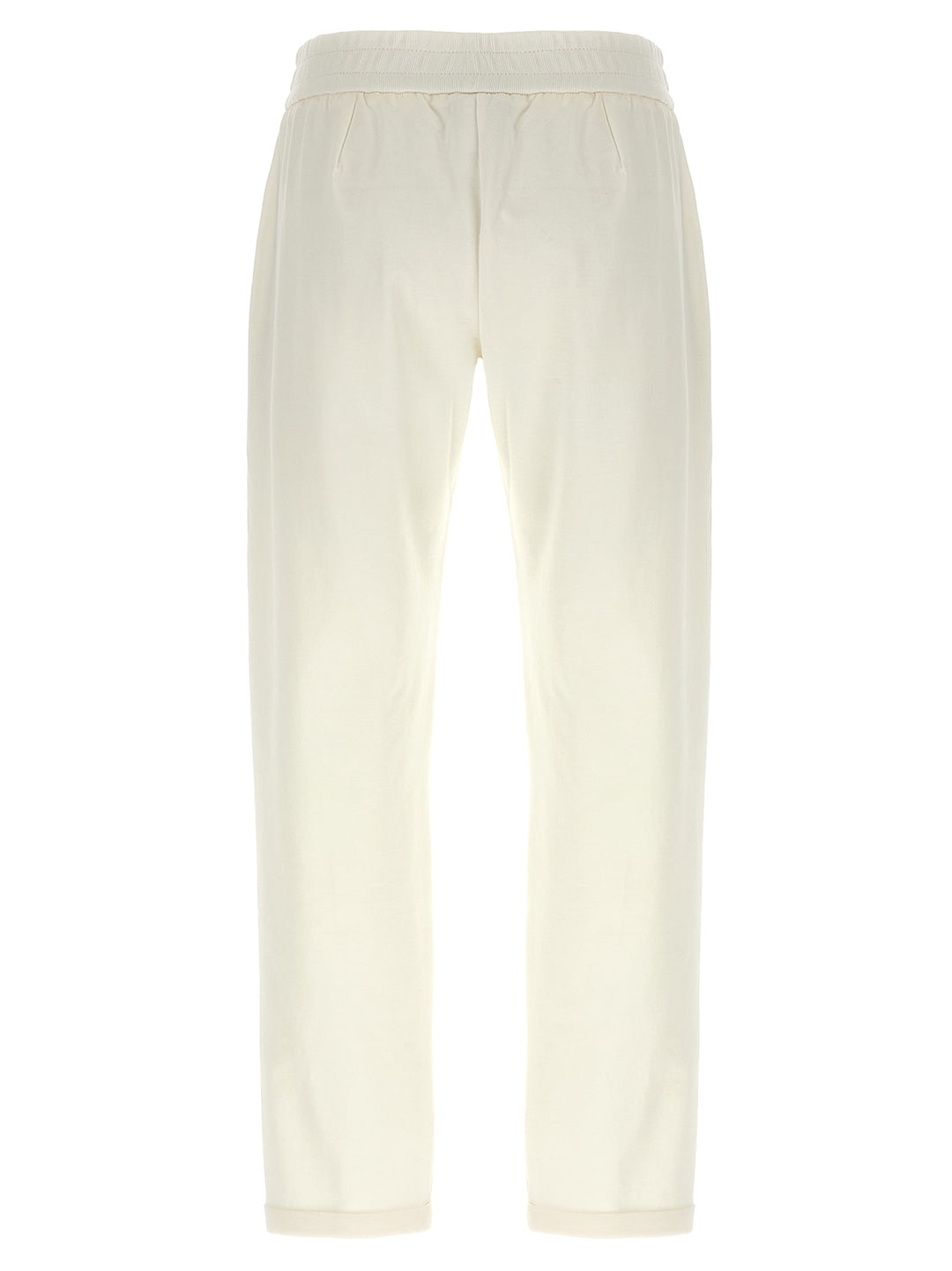 Brunello Cucinelli White Cotton Joggers (workout Pants)