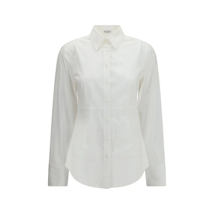 Brunello Cucinelli White Cotton Shirt