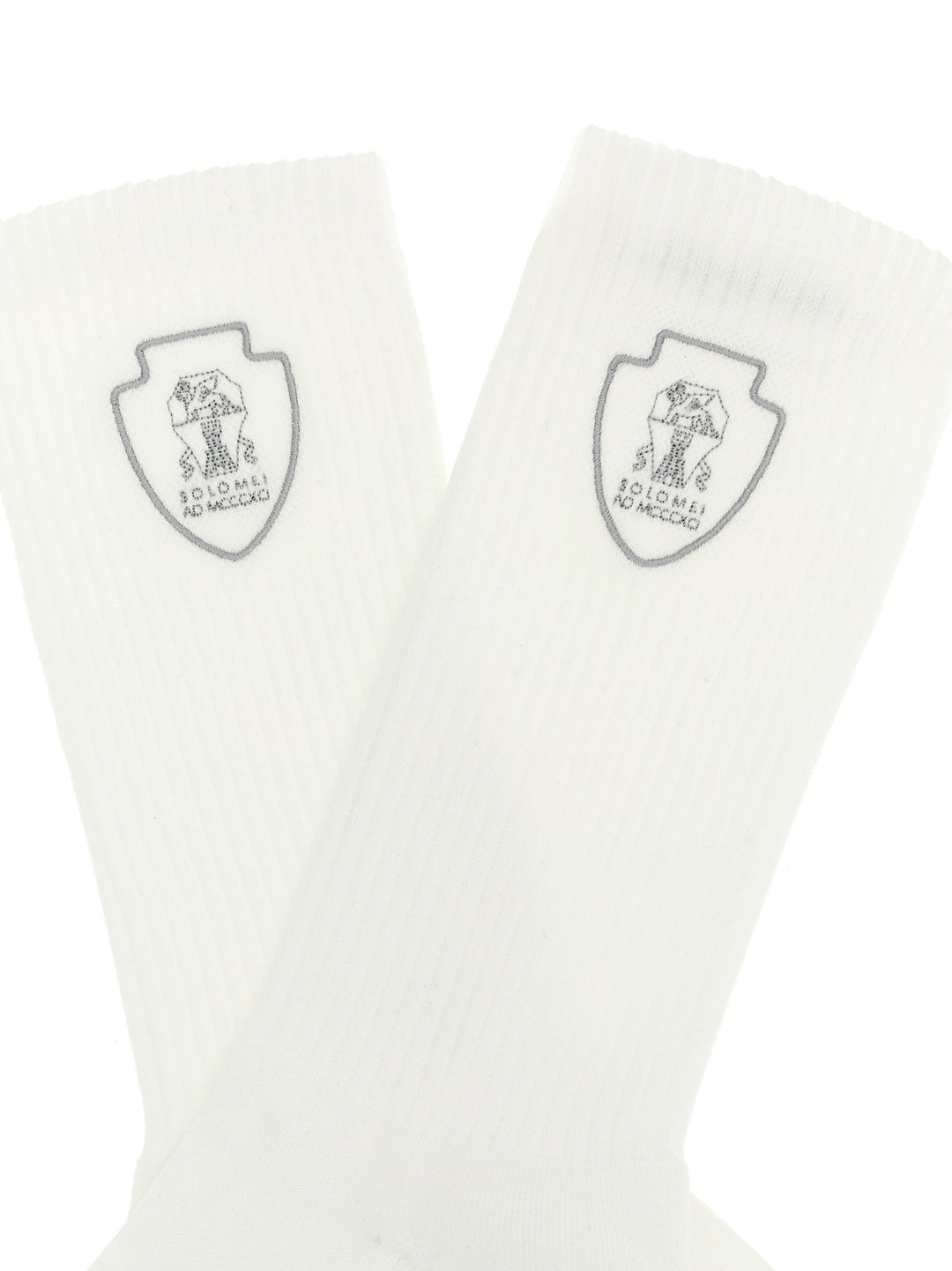 Brunello Cucinelli White Cotton Socks
