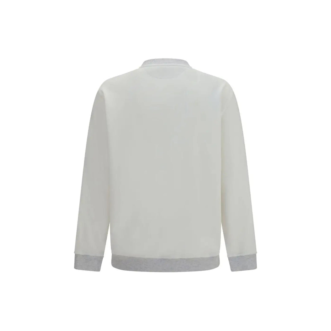 Brunello Cucinelli White Cotton Sweatshirt