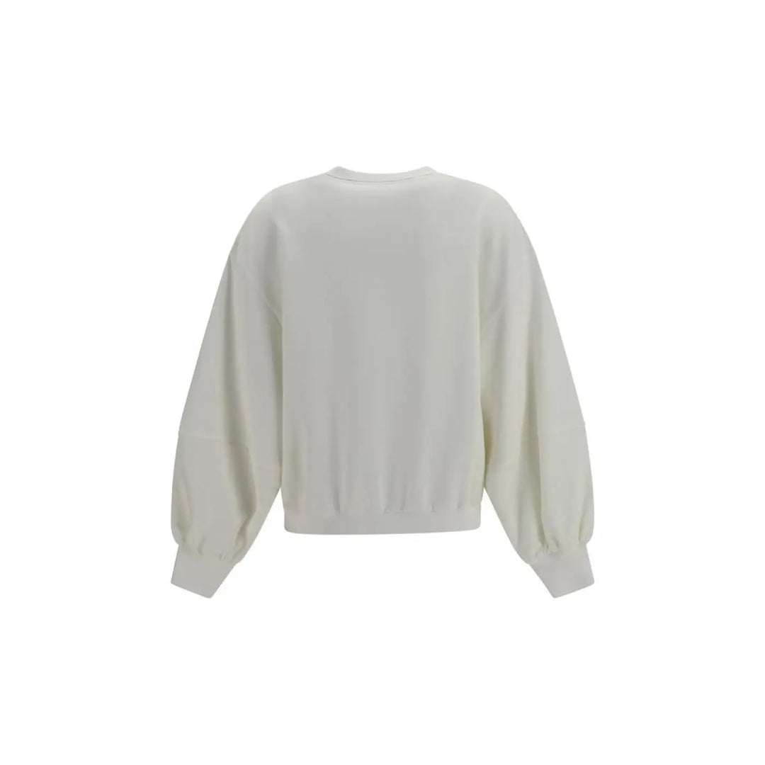 Brunello Cucinelli White Cotton Sweatshirt
