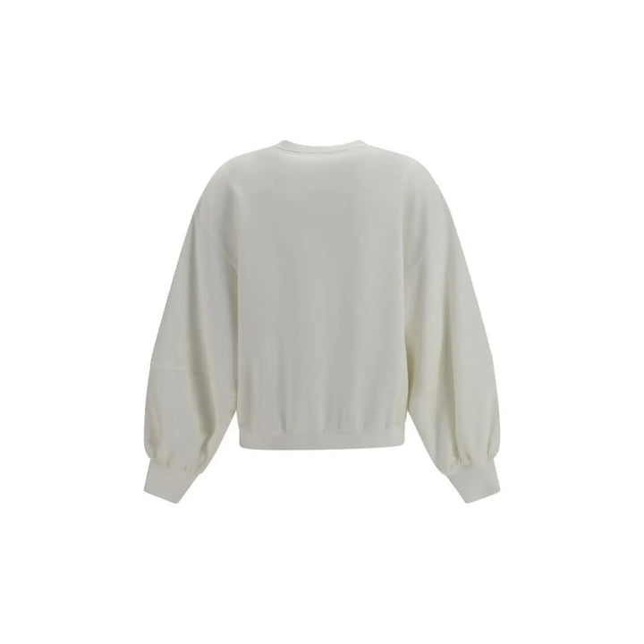 Brunello Cucinelli White Cotton Sweatshirt