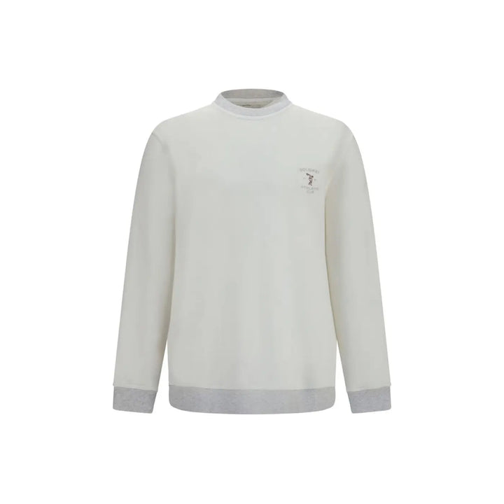 Brunello Cucinelli White Cotton Sweatshirt