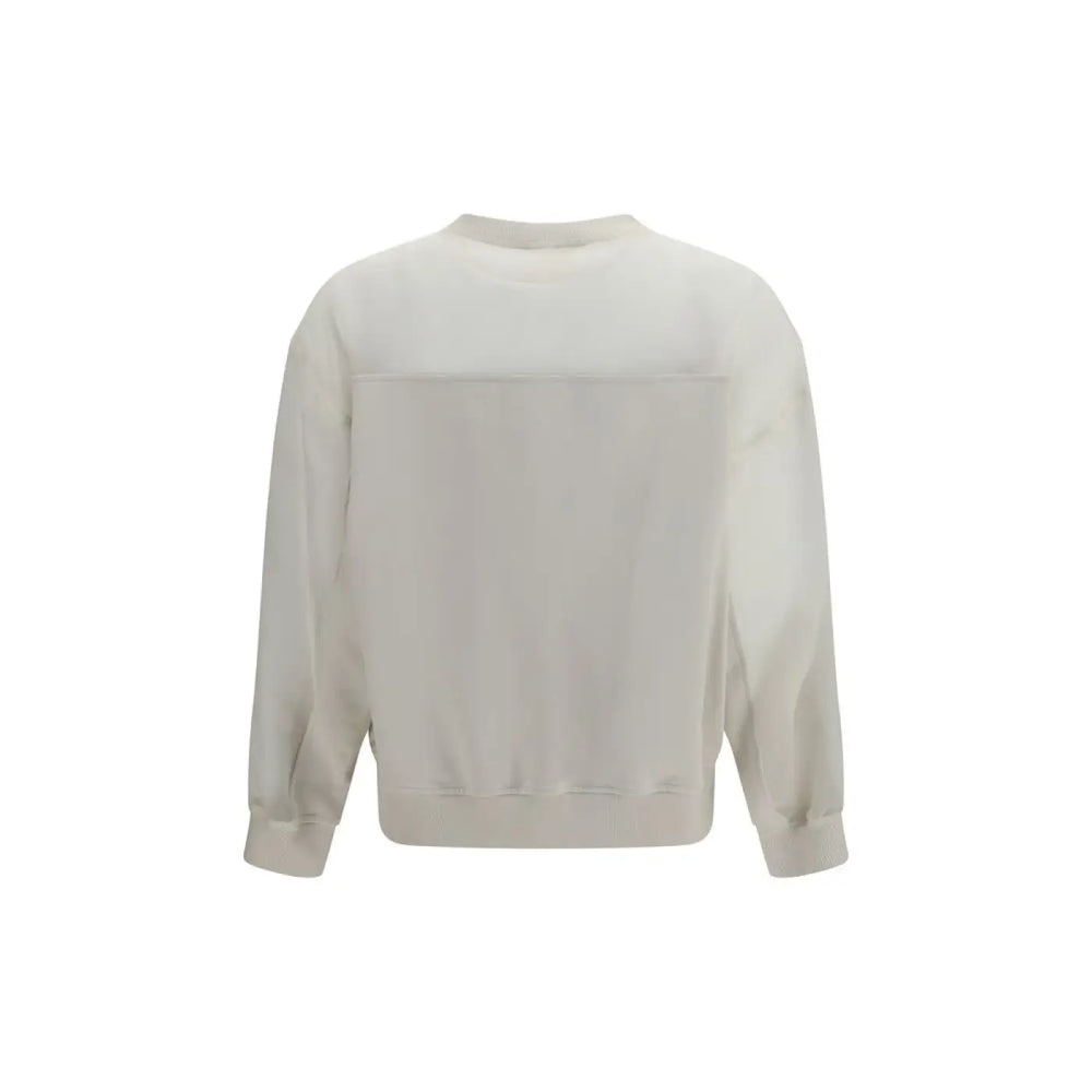 Brunello Cucinelli White Cotton Sweatshirt