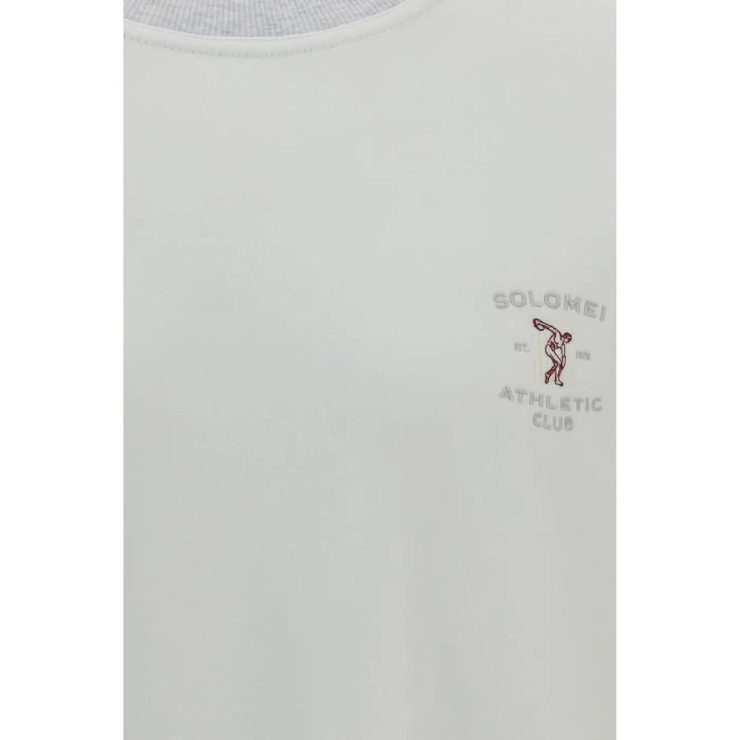 Brunello Cucinelli White Cotton Sweatshirt