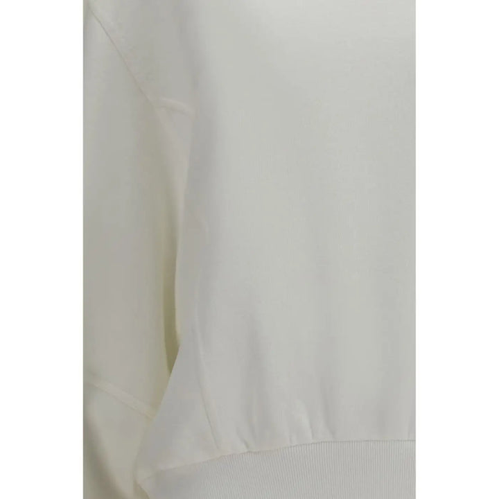 Brunello Cucinelli White Cotton Sweatshirt