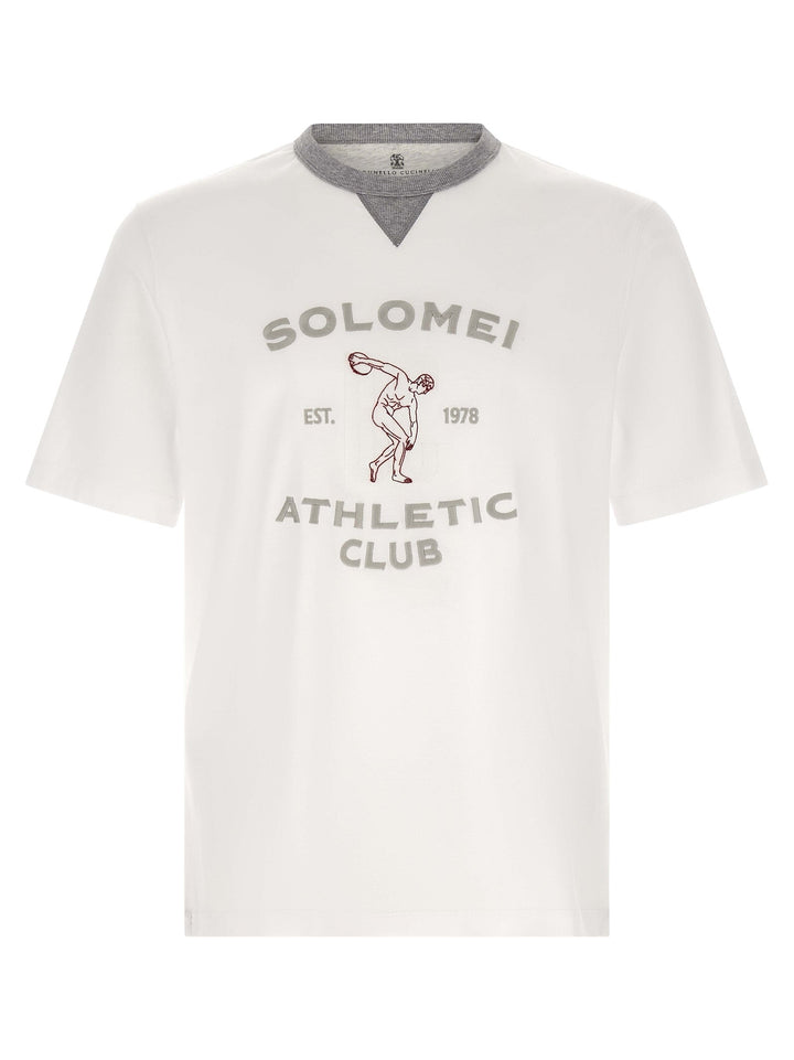 Brunello Cucinelli White Cotton T-shirt