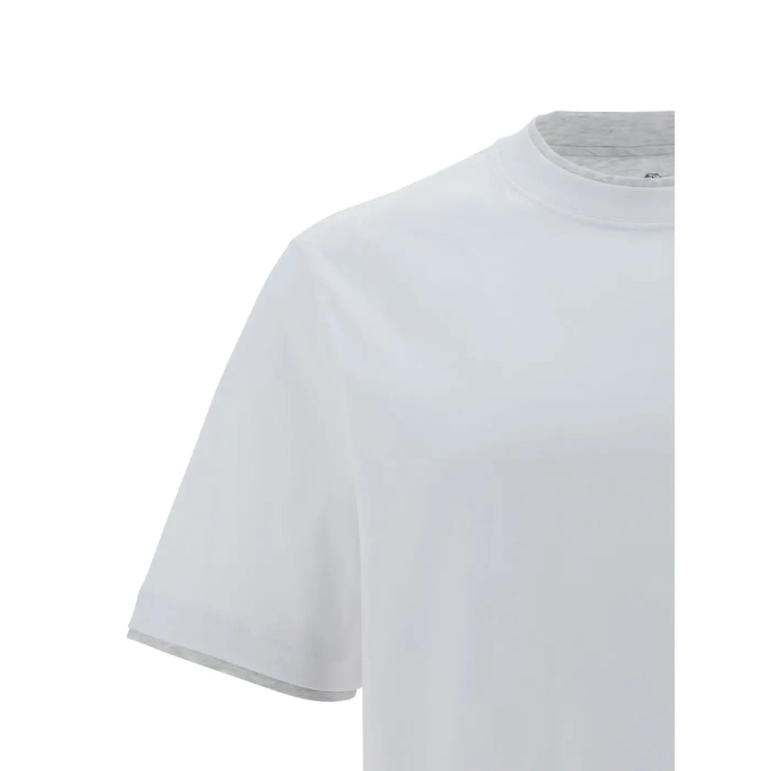 Brunello Cucinelli White Cotton T-shirt