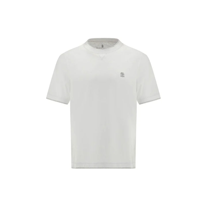 Brunello Cucinelli White Cotton T-Shirt
