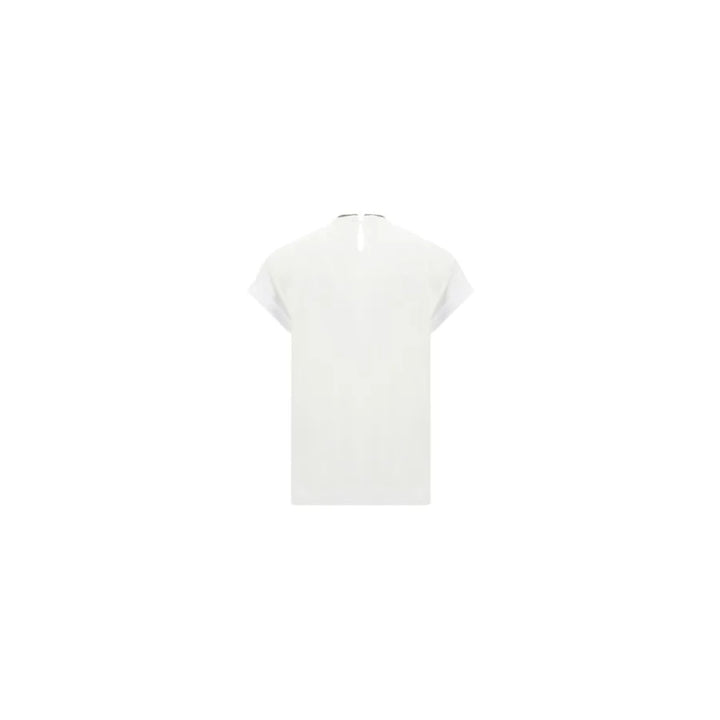 Brunello Cucinelli White Elastane T-Shirt