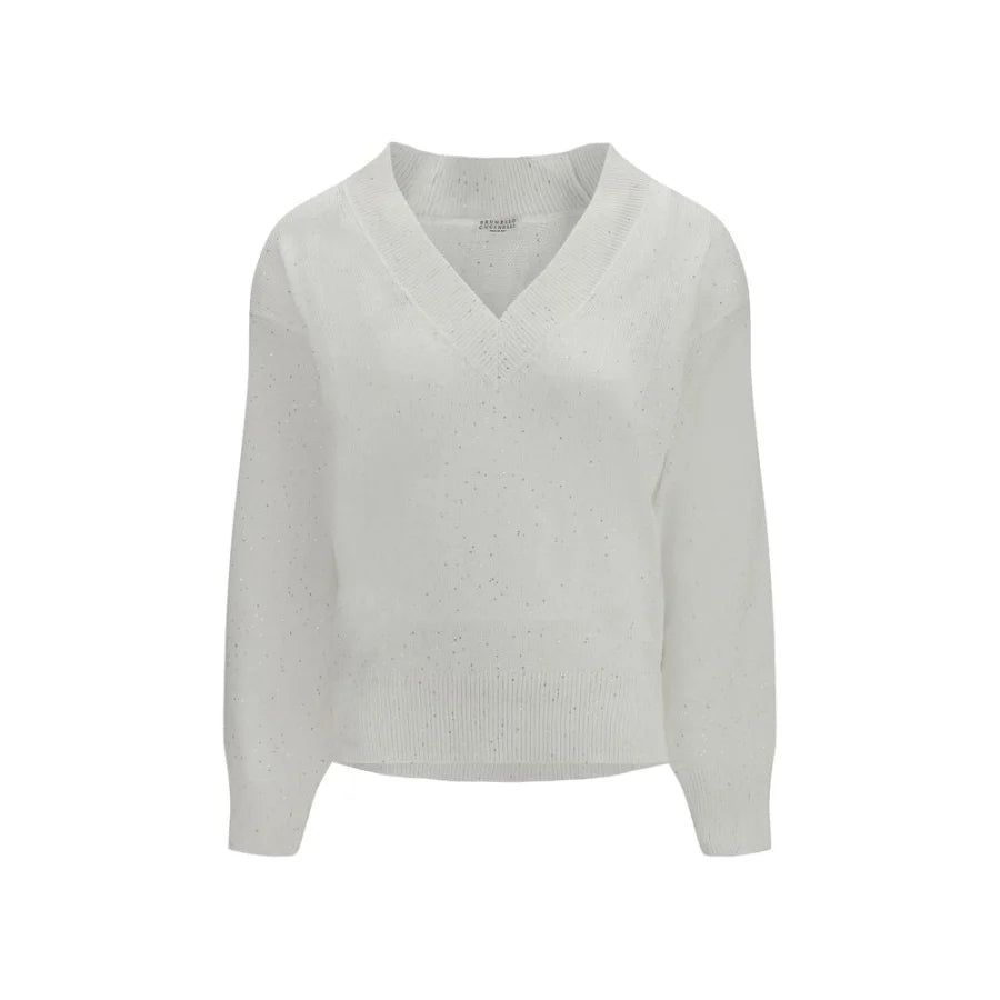 Brunello Cucinelli White Linen Sweatshirt