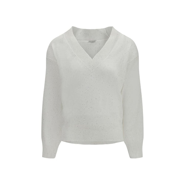 Brunello Cucinelli - White Linen T-Shirt