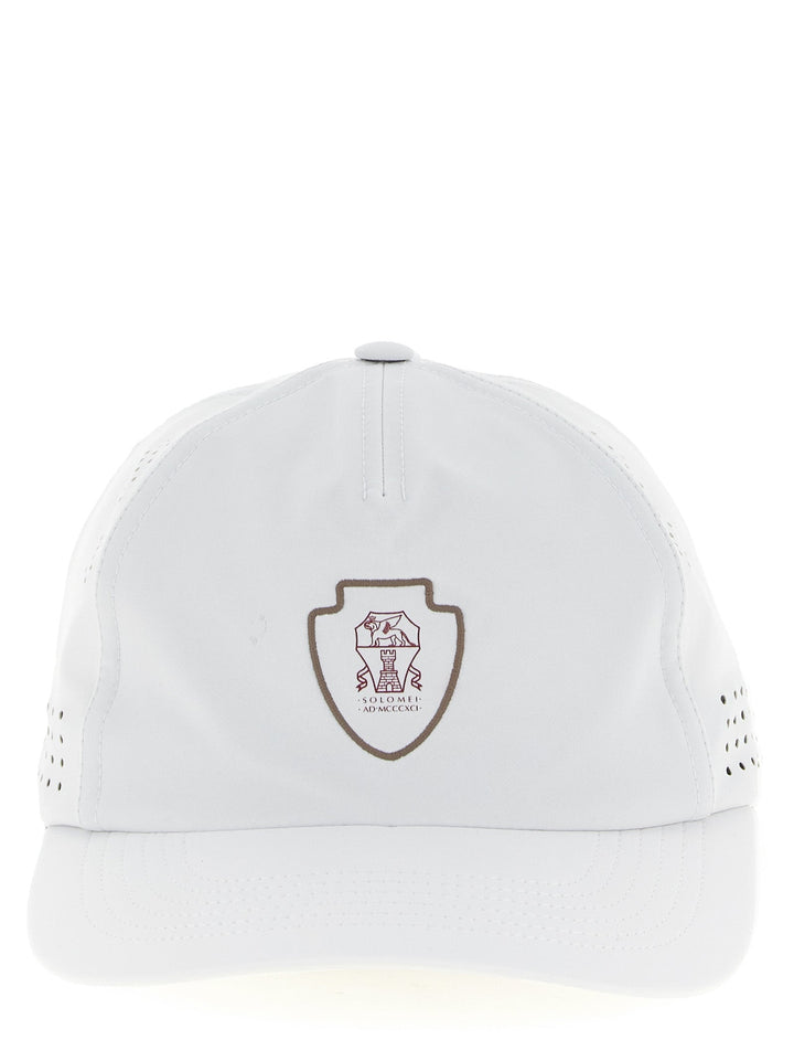 Brunello Cucinelli White Nylon Cap (baseball Hat)