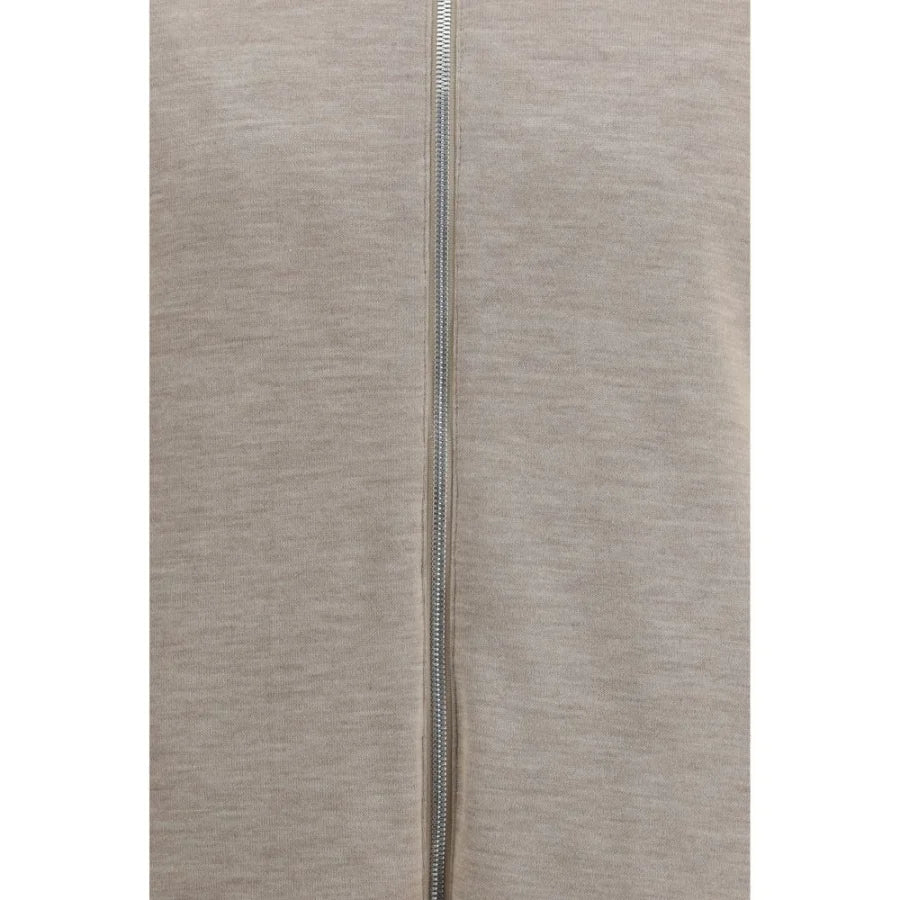 Brunello Cucinelli White Polyamide Full-Length Jacket