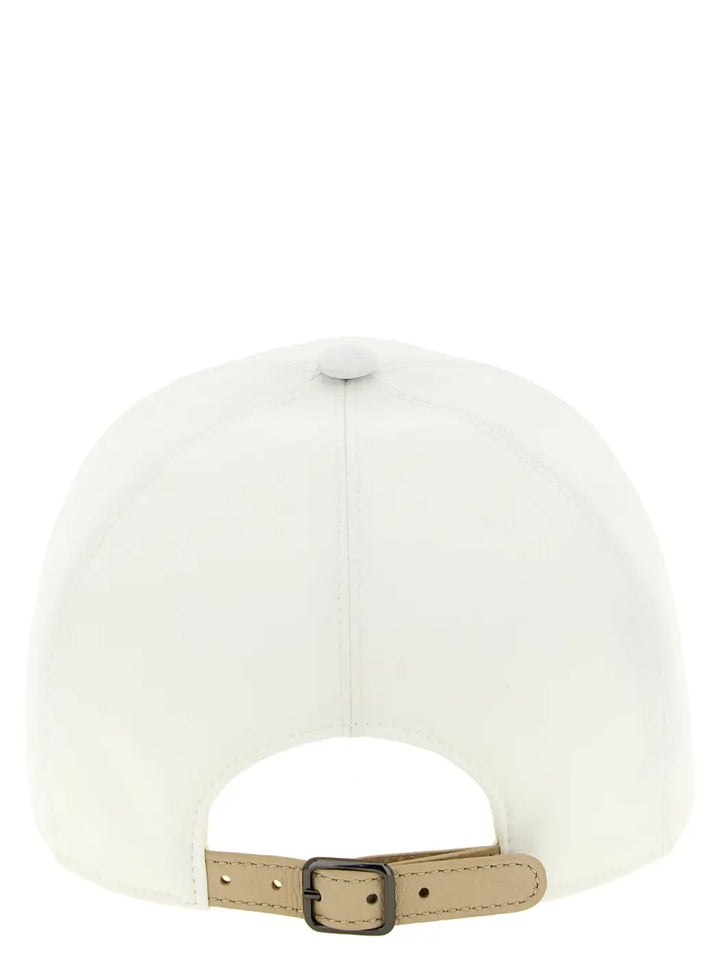 Brunello Cucinelli White Polyester Cap (baseball Hat)