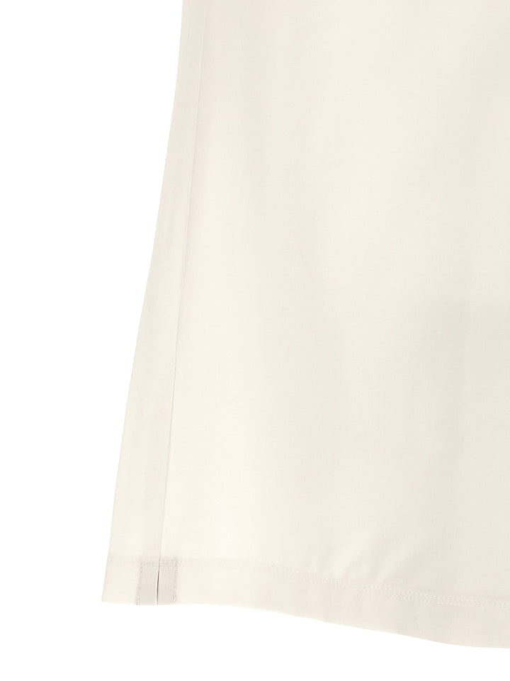 Brunello Cucinelli White Virgin Wool Polo Shirt