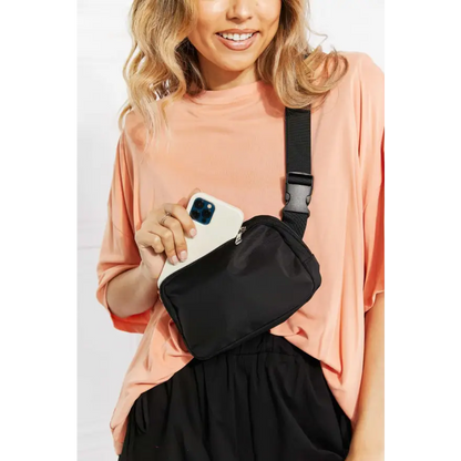 Trendy Buckle Zip Closure Fanny Pack for Fashionable Essentials Bags Crossbody Trendsi