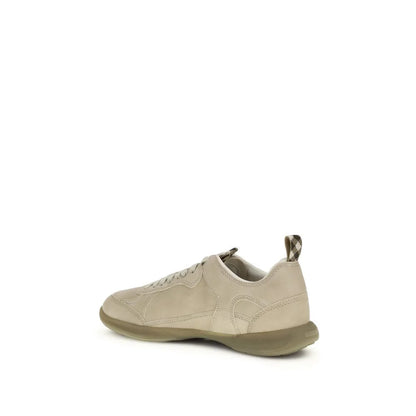 Burberry Beige Calf Leather Bos Taurus Athletic Sneakers