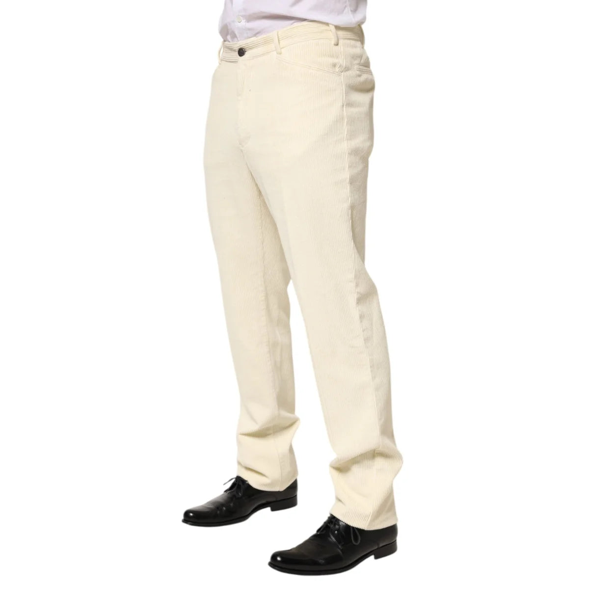 Burberry Beige Corduroy Cotton Trousers for Men