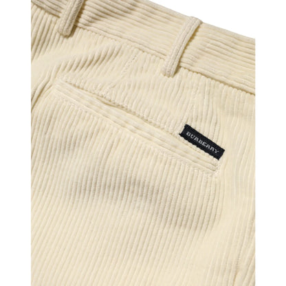 Burberry Beige Corduroy Cotton Trousers for Men