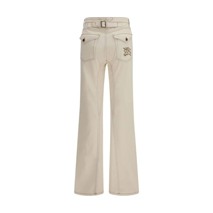 Burberry Beige Cotton Bootcut Jeans