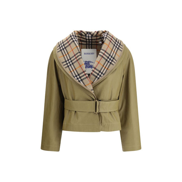 Burberry - Beige Cotton Full-Length Jacket