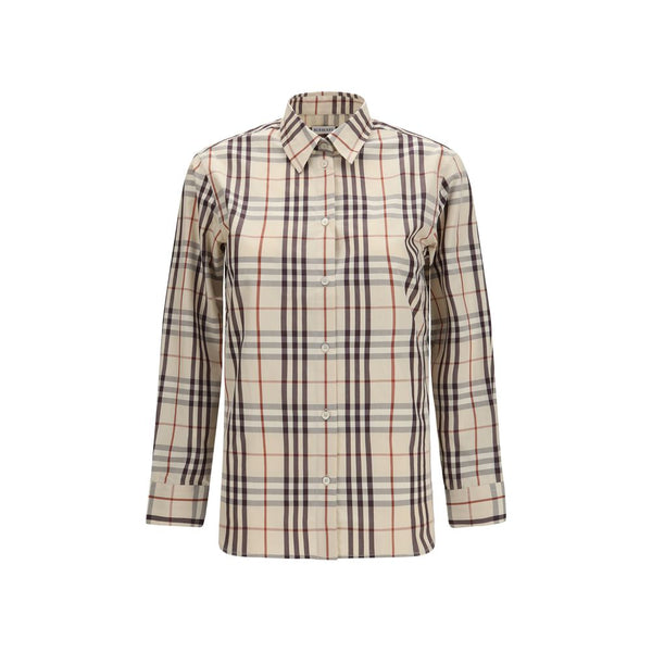 Burberry Shirts - Beige Cotton Pattern Shirt